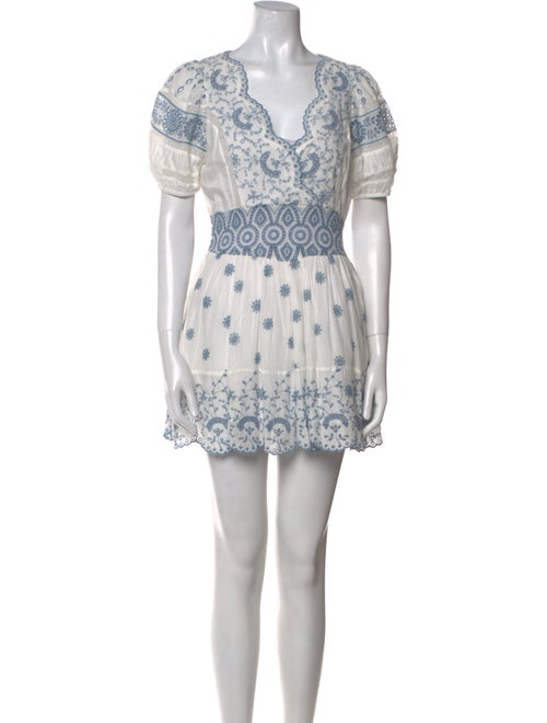 LoveShackFancy Printed Mini Dress