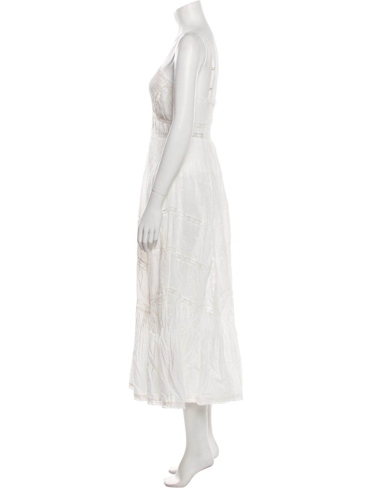 LoveShackFancy V-Neck Long Dress