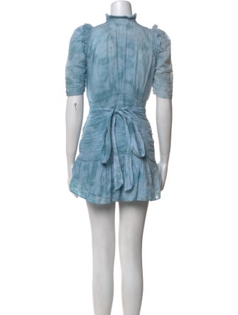 LoveShackFancy V-Neck Mini Dress