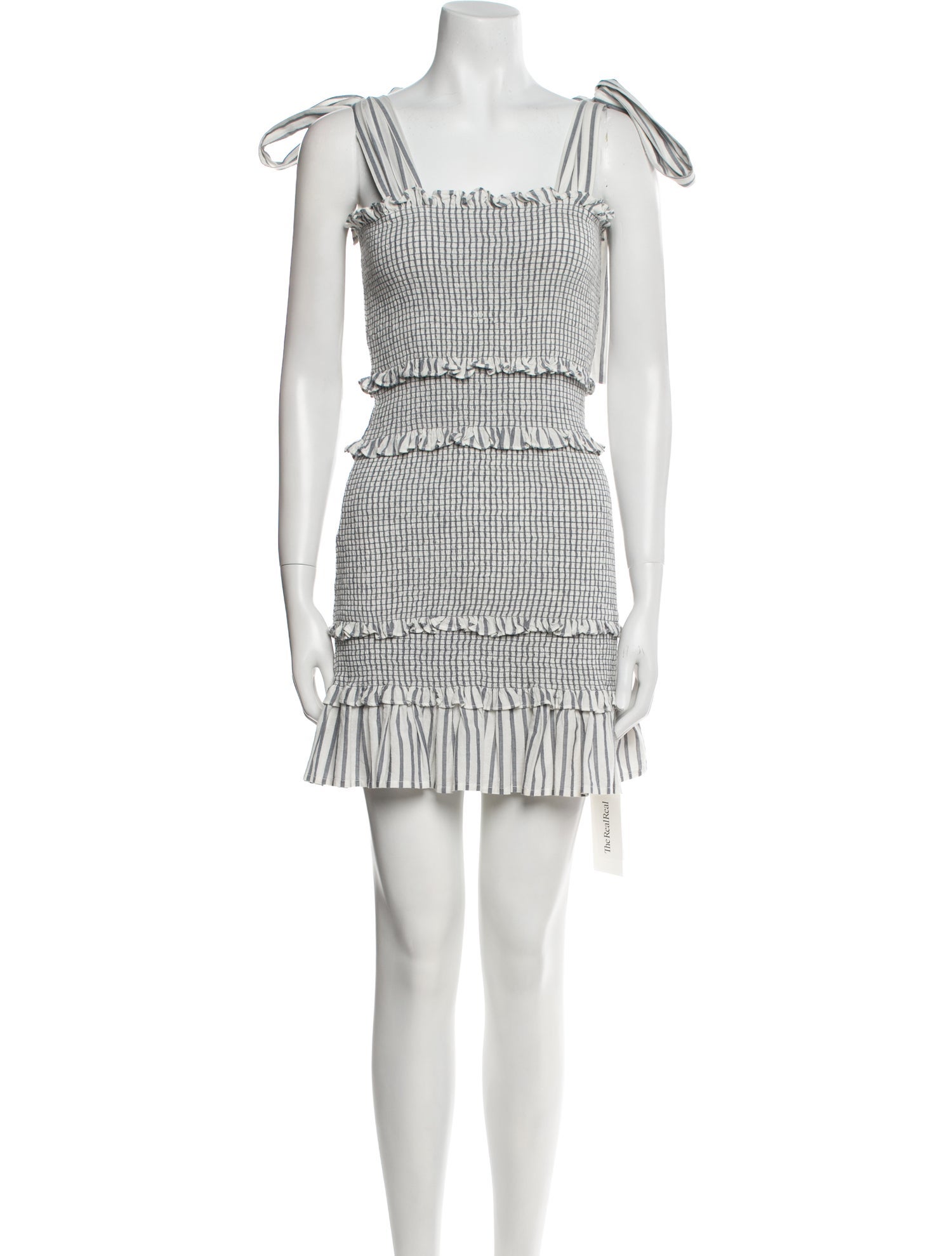 LoveShackFancy Plaid Print Mini Dress