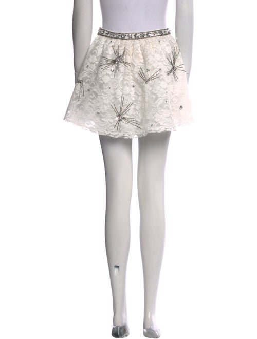 LoveShackFancy Lace Pattern Mini Skirt