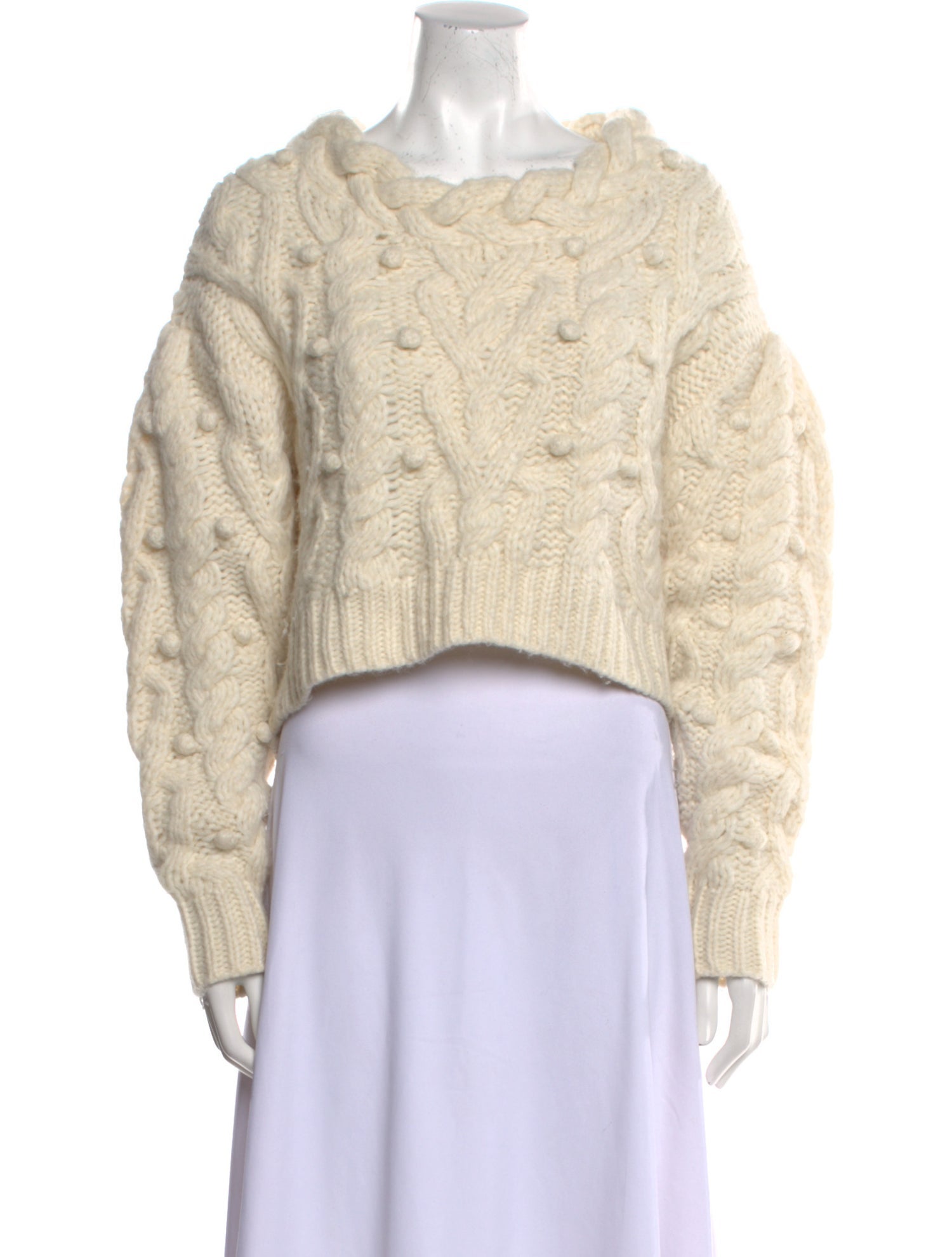 LoveShackFancy Baby Alpaca Crew Neck Sweater