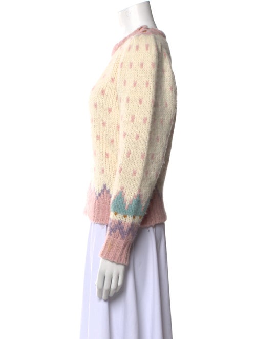 LoveShackFancy Alpaca Printed Sweater