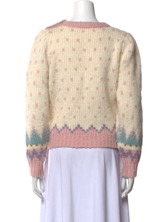LoveShackFancy Alpaca Printed Sweater