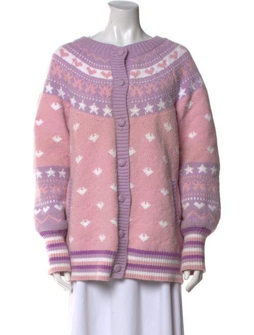 LoveShackFancy Printed Scoop Neck Sweater