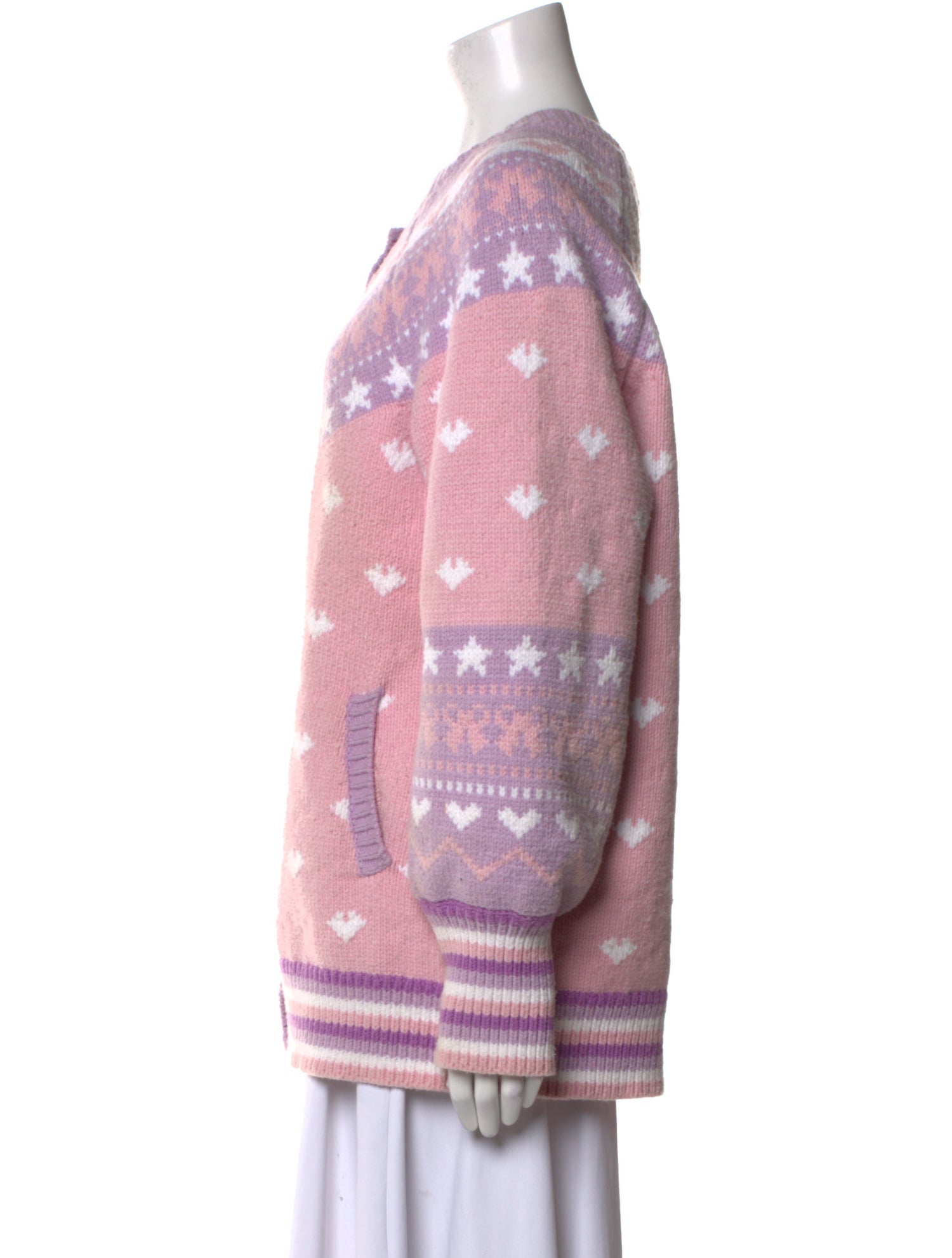 LoveShackFancy Printed Scoop Neck Sweater