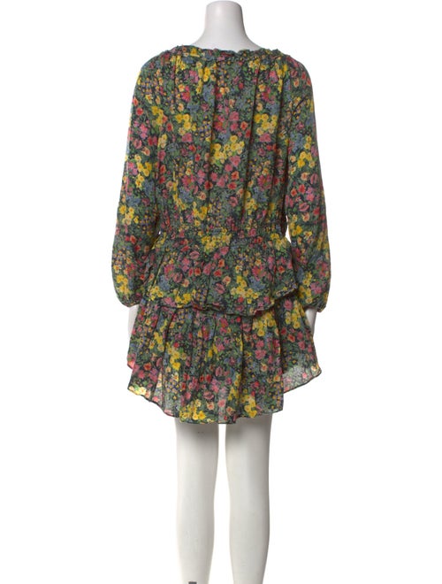 LoveShackFancy Floral Print Mini Dress