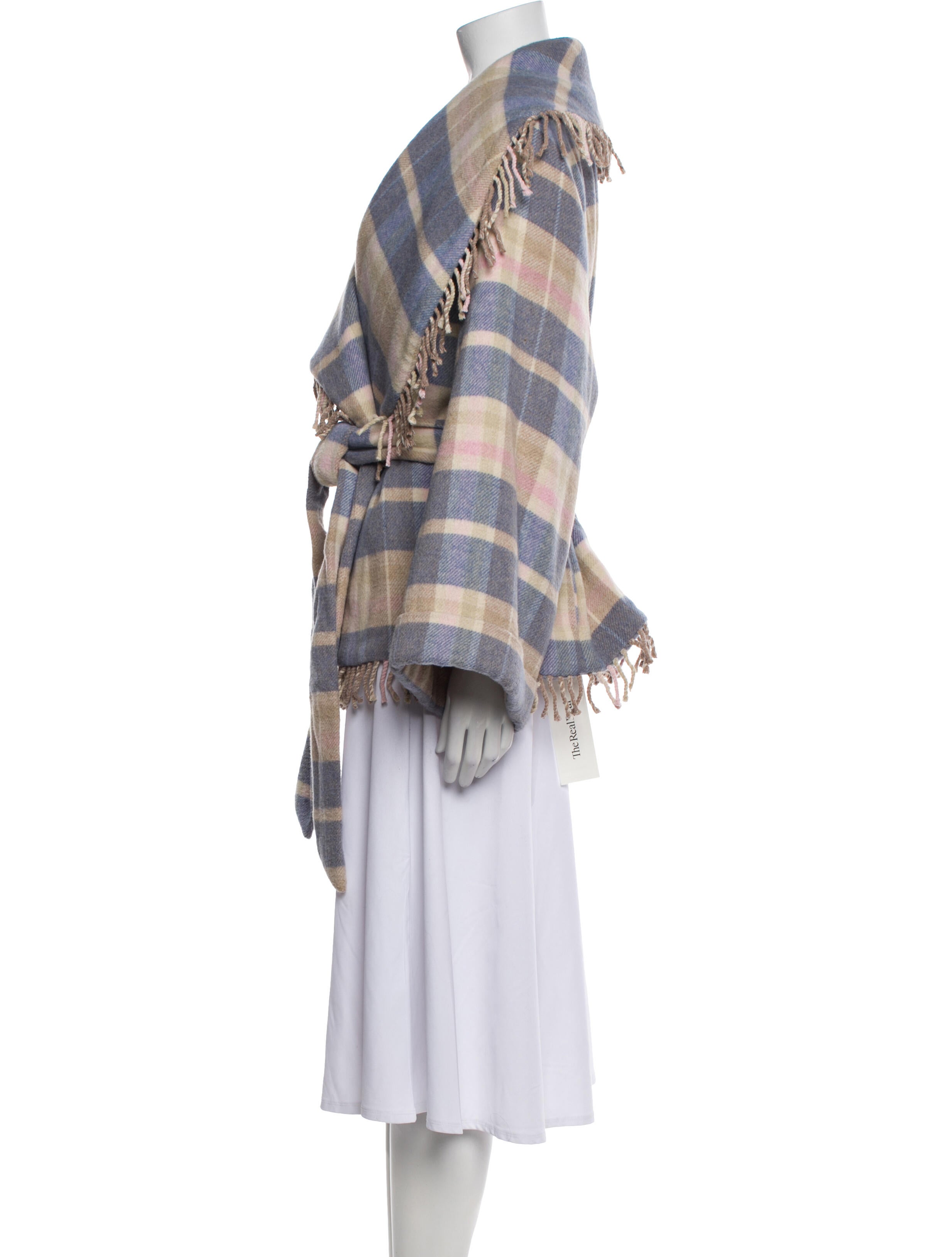 LoveShackFancy Plaid Print Coat