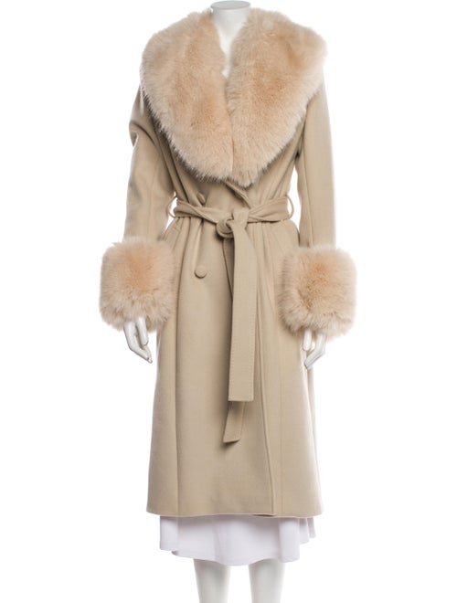 LoveShackFancy Wool Faux Fur Coat