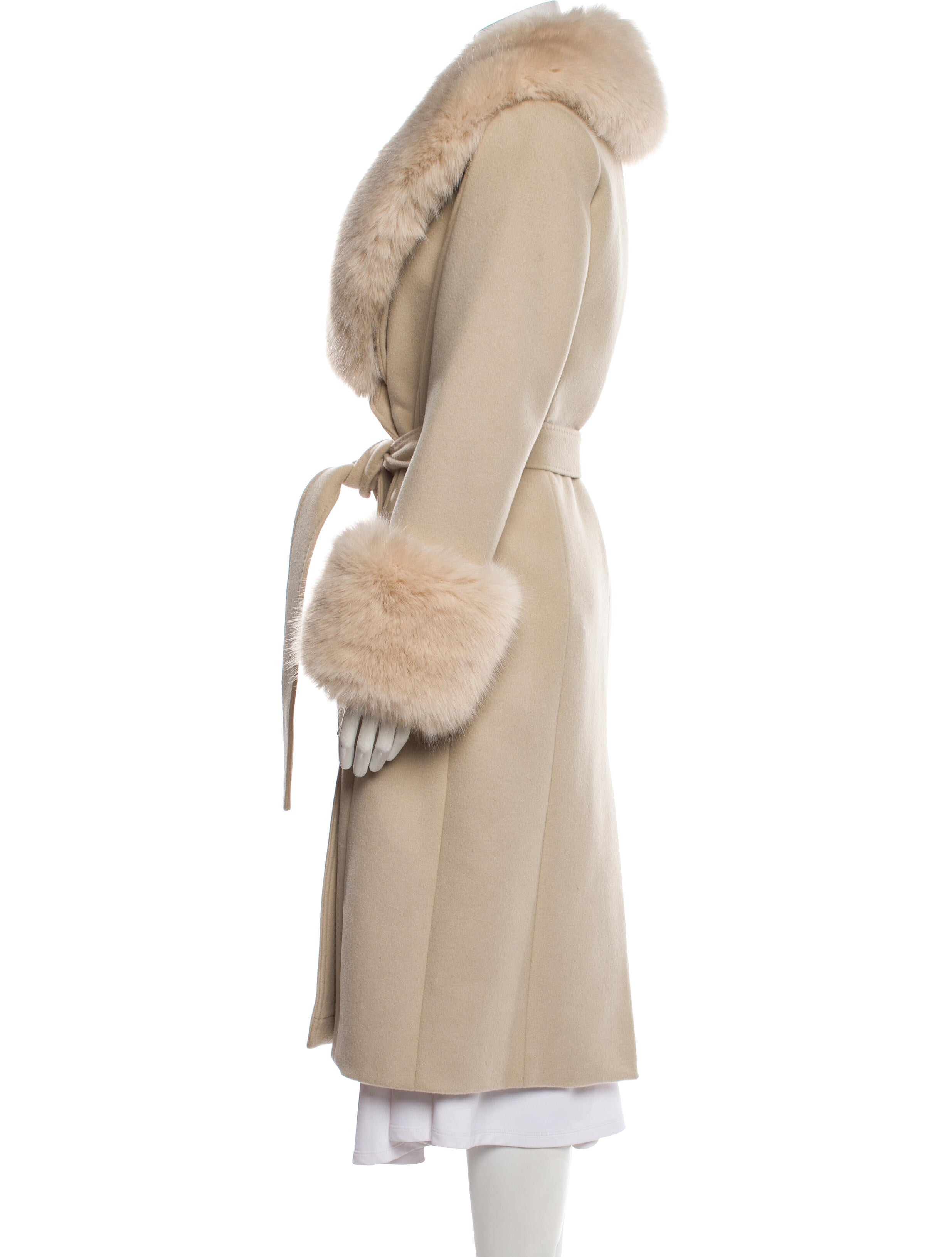 LoveShackFancy Wool Faux Fur Coat