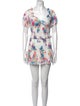 LoveShackFancy Floral Print Mini Dress