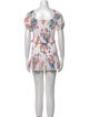 LoveShackFancy Floral Print Mini Dress