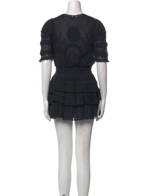 LoveShackFancy Scoop Neck Mini Dress