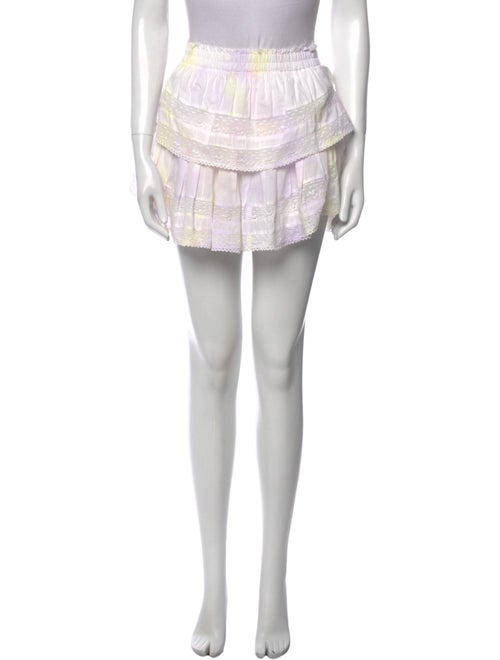 LoveShackFancy Printed Mini Skirt