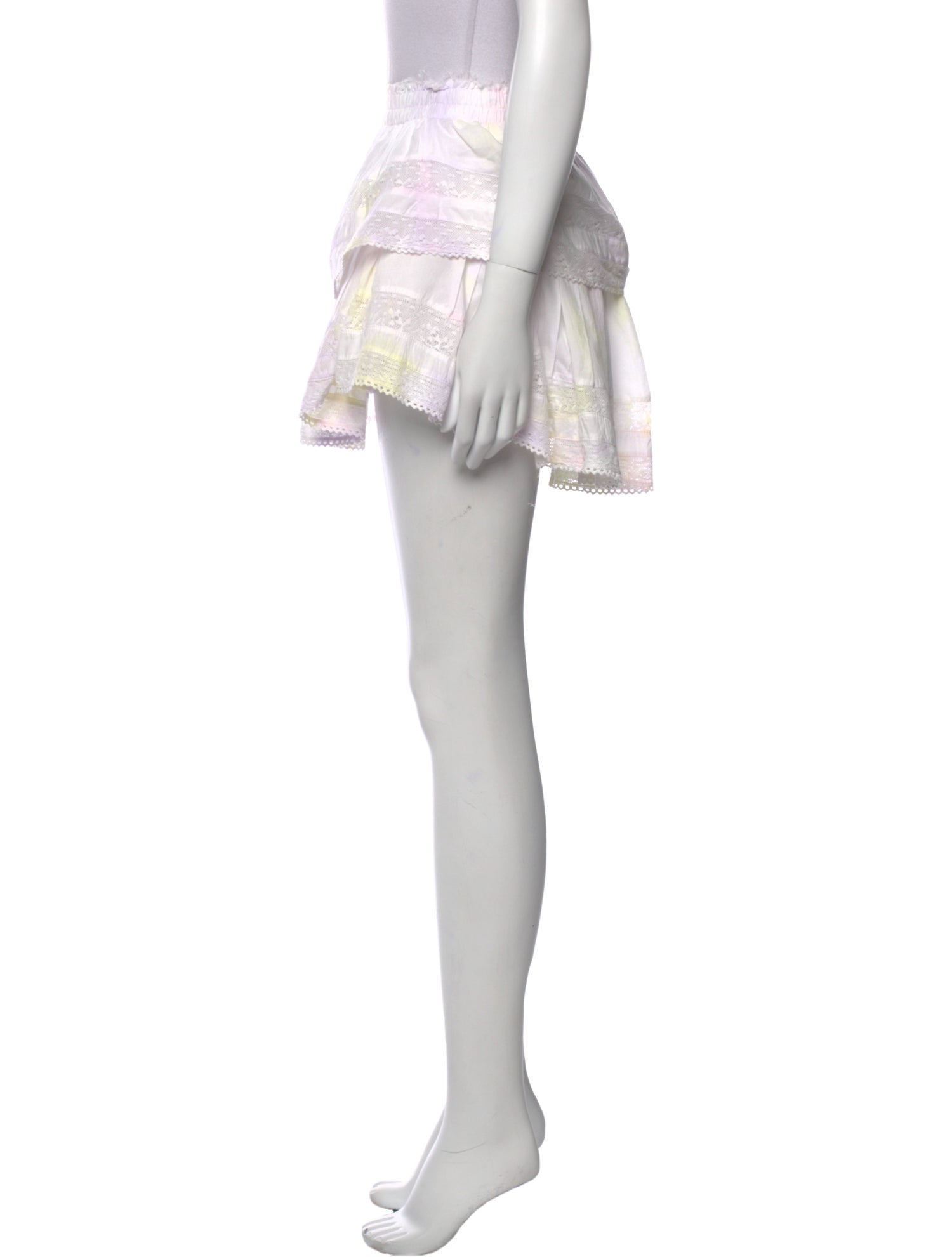 LoveShackFancy Printed Mini Skirt