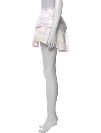LoveShackFancy Printed Mini Skirt