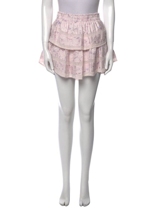 LoveShackFancy Printed Mini Skirt