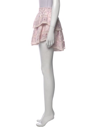 LoveShackFancy Printed Mini Skirt