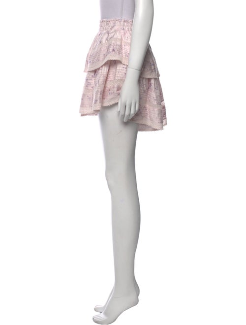 LoveShackFancy Printed Mini Skirt