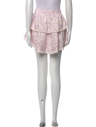 LoveShackFancy Printed Mini Skirt