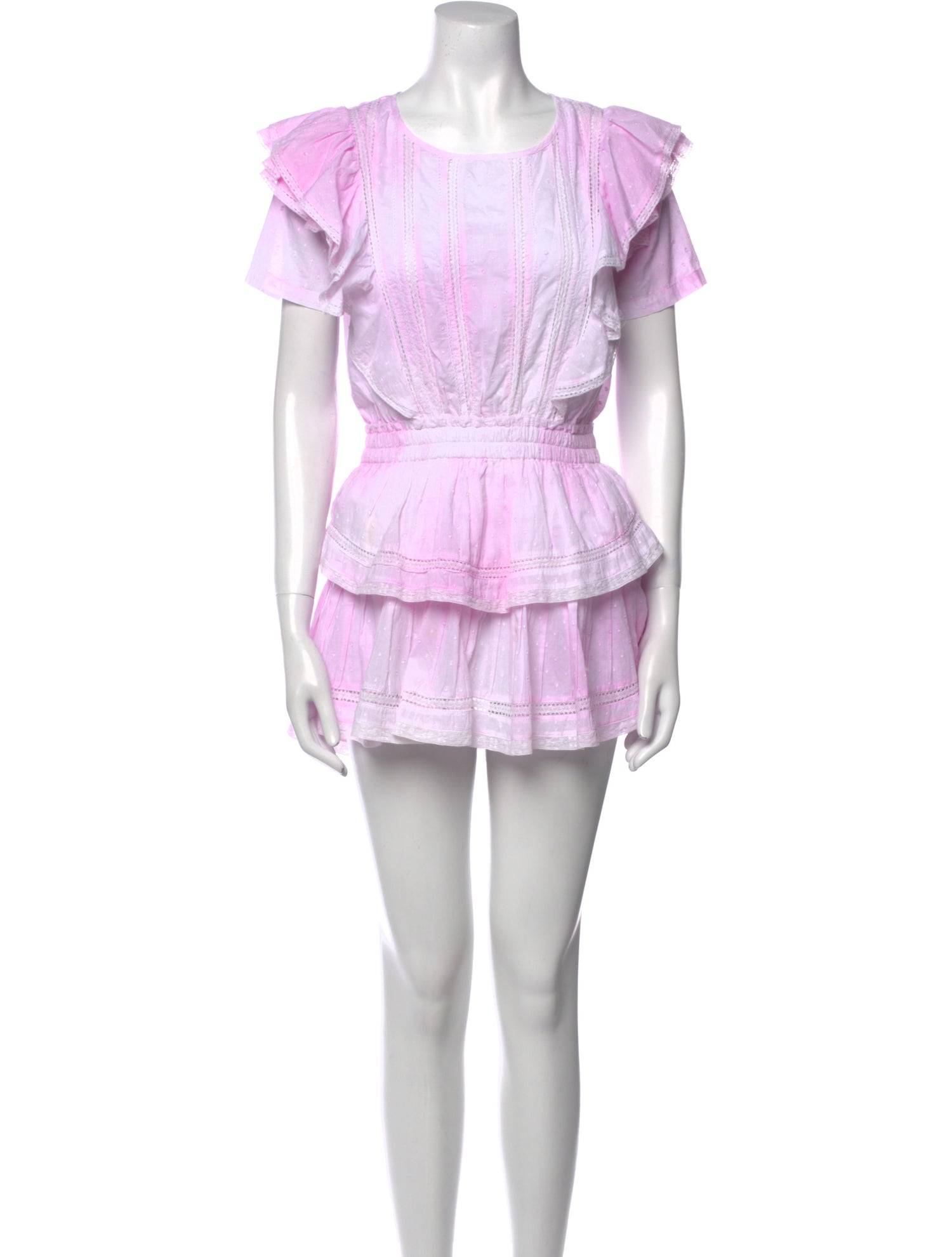 LoveShackFancy Tie-Dye Print Mini Dress