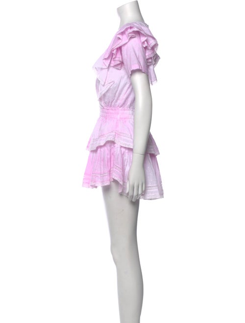 LoveShackFancy Tie-Dye Print Mini Dress