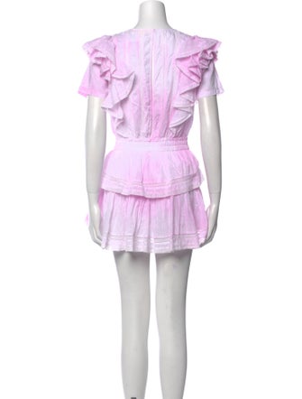 LoveShackFancy Tie-Dye Print Mini Dress