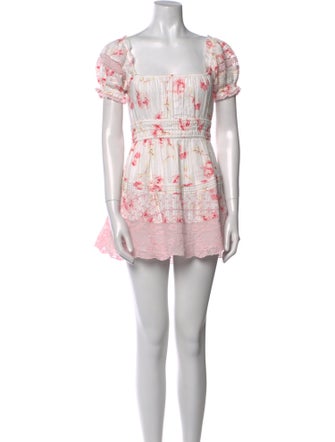 LoveShackFancy Printed Mini Dress