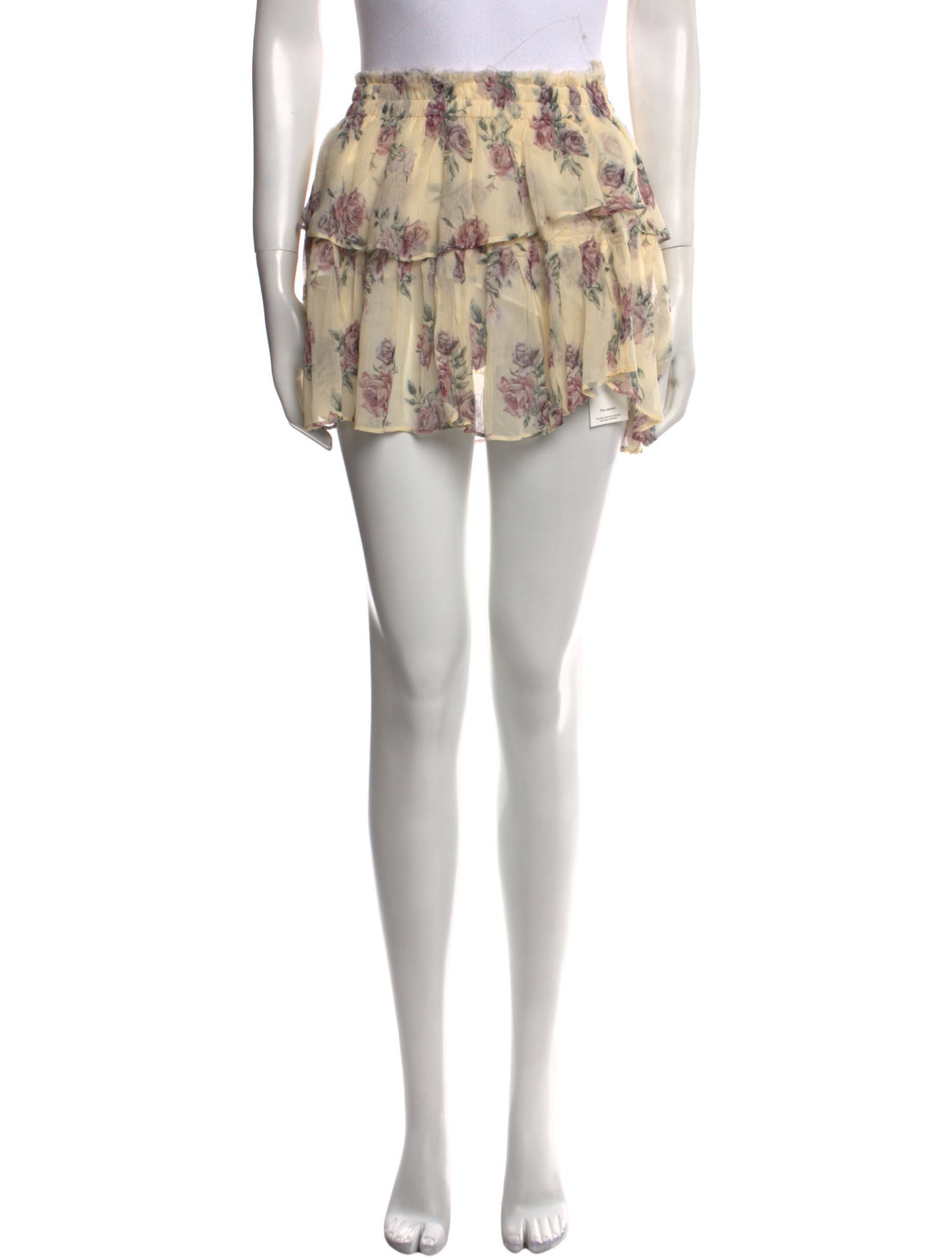 LoveShackFancy Silk Mini Skirt