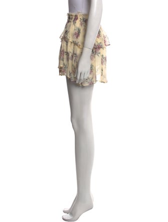 LoveShackFancy Silk Mini Skirt