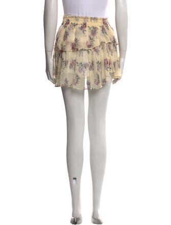 LoveShackFancy Silk Mini Skirt