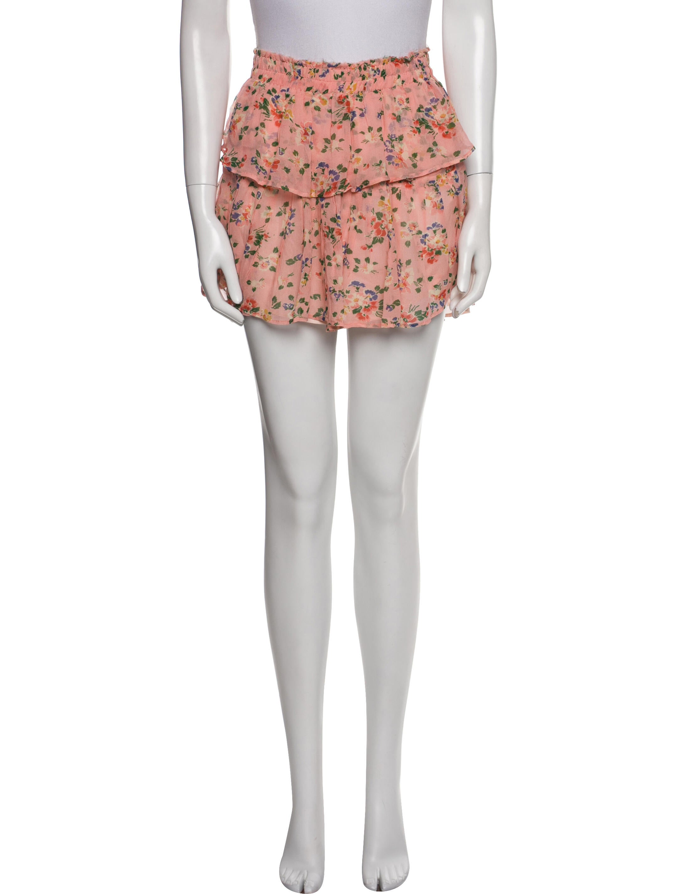 LoveShackFancy Silk Mini Skirt