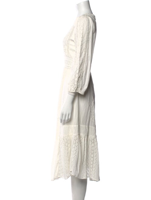 LoveShackFancy Scoop Neck Long Dress