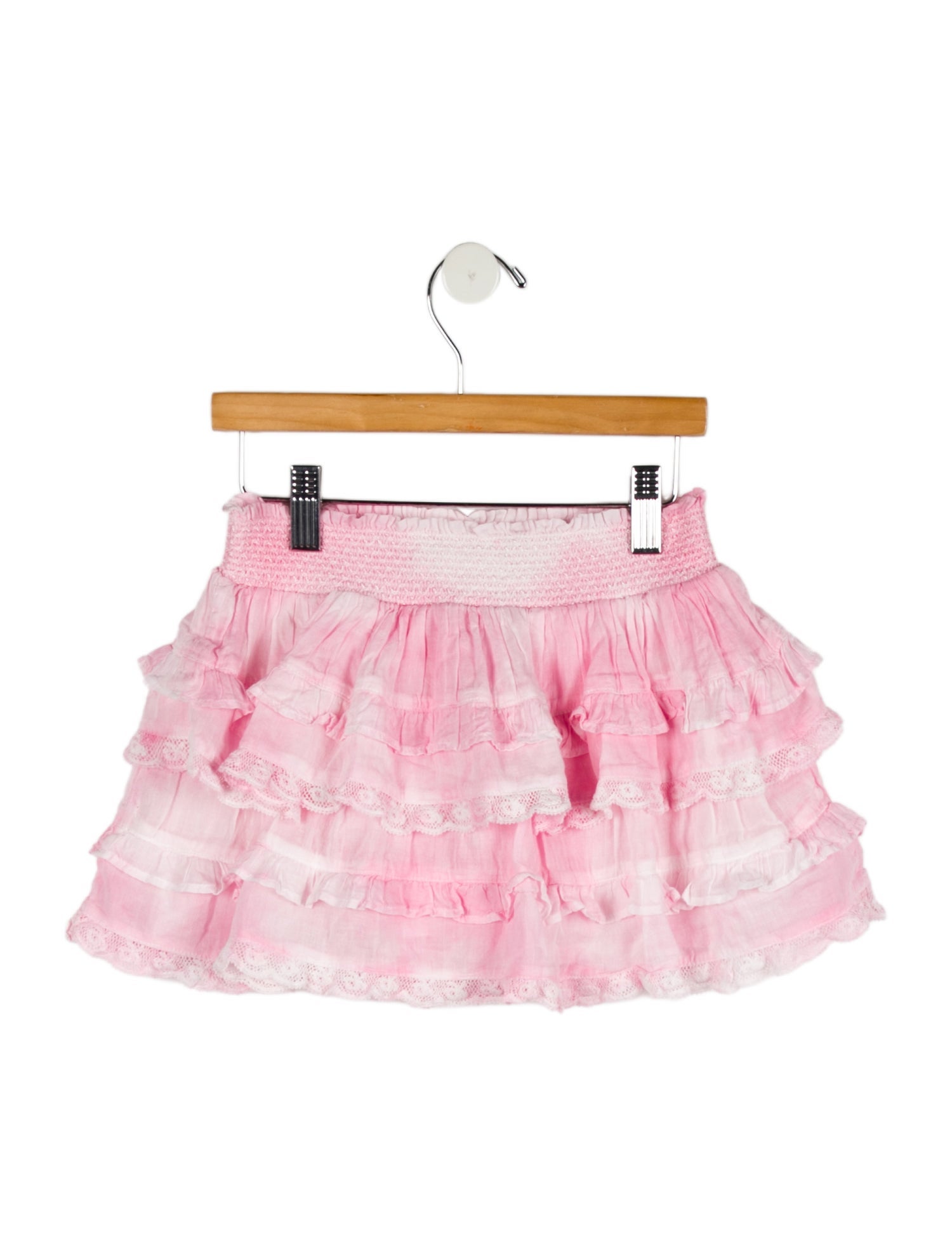 LoveShackFancy Girls' Tiered Ruffle Skirt