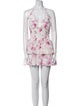 LoveShackFancy Floral Print Mini Dress