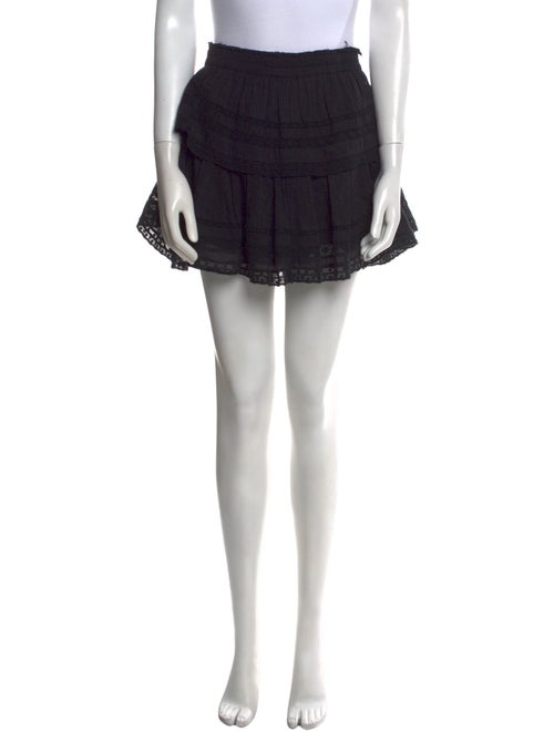 LoveShackFancy Ruffle Embellishment Mini Skirt