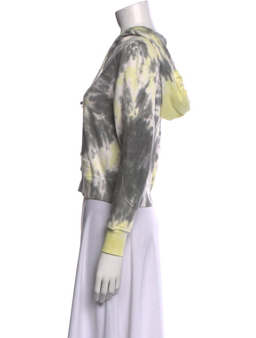 LoveShackFancy Tie-Dye Print V-Neck Hoodie