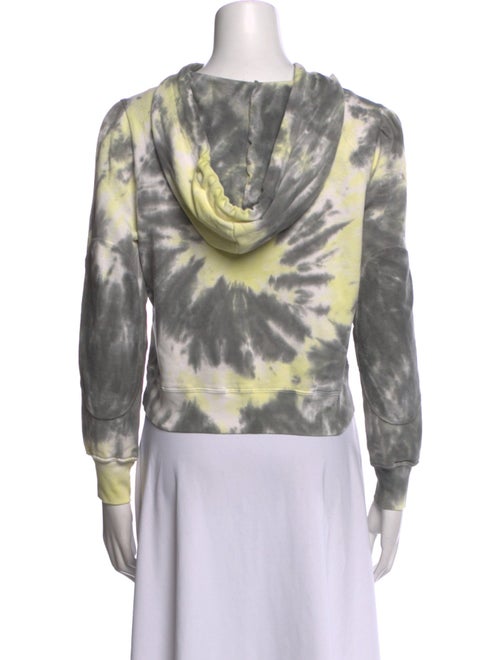 LoveShackFancy Tie-Dye Print V-Neck Hoodie