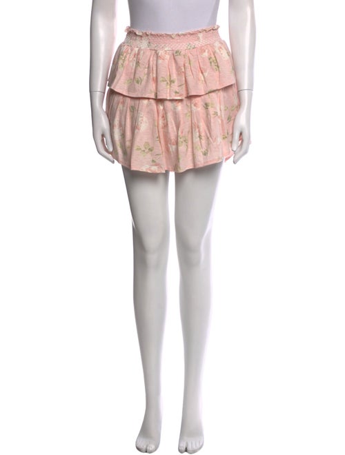 LoveShackFancy Printed Mini Skirt