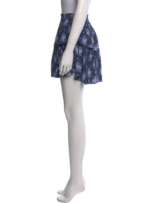 LoveShackFancy Floral Print Mini Skirt