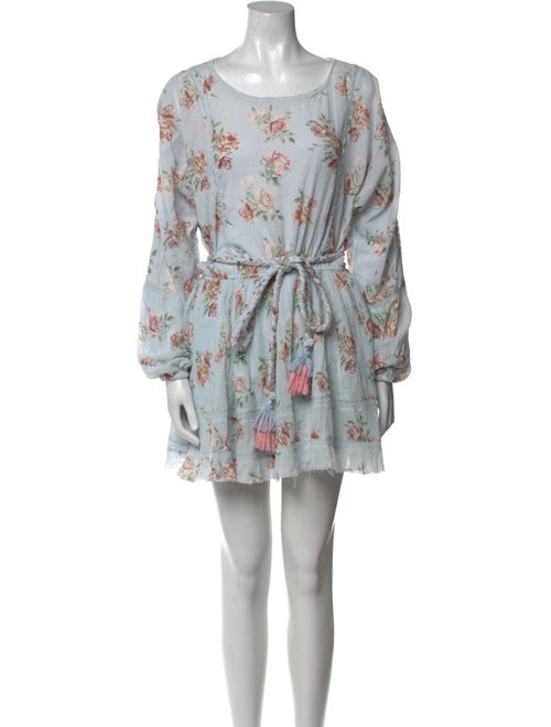 LoveShackFancy Floral Print Midi Length Dress