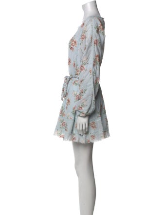 LoveShackFancy Floral Print Midi Length Dress