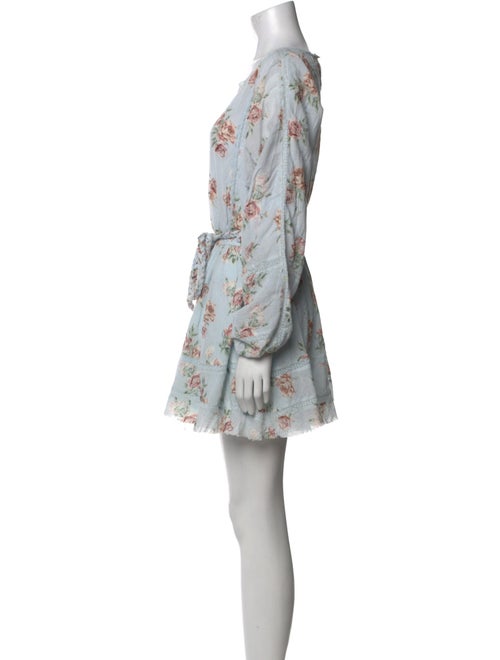 LoveShackFancy Floral Print Midi Length Dress