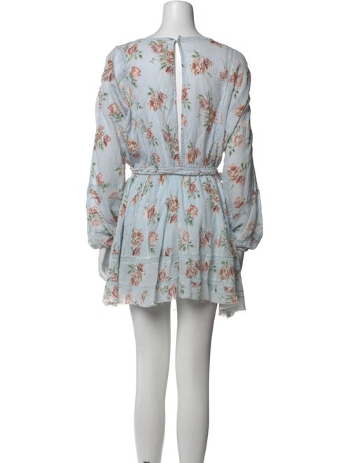 LoveShackFancy Floral Print Midi Length Dress