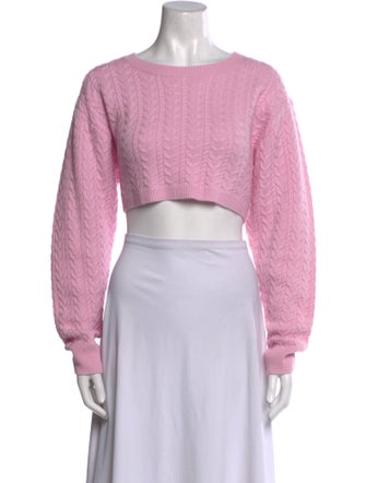 LoveShackFancy Wool Crew Neck Sweater