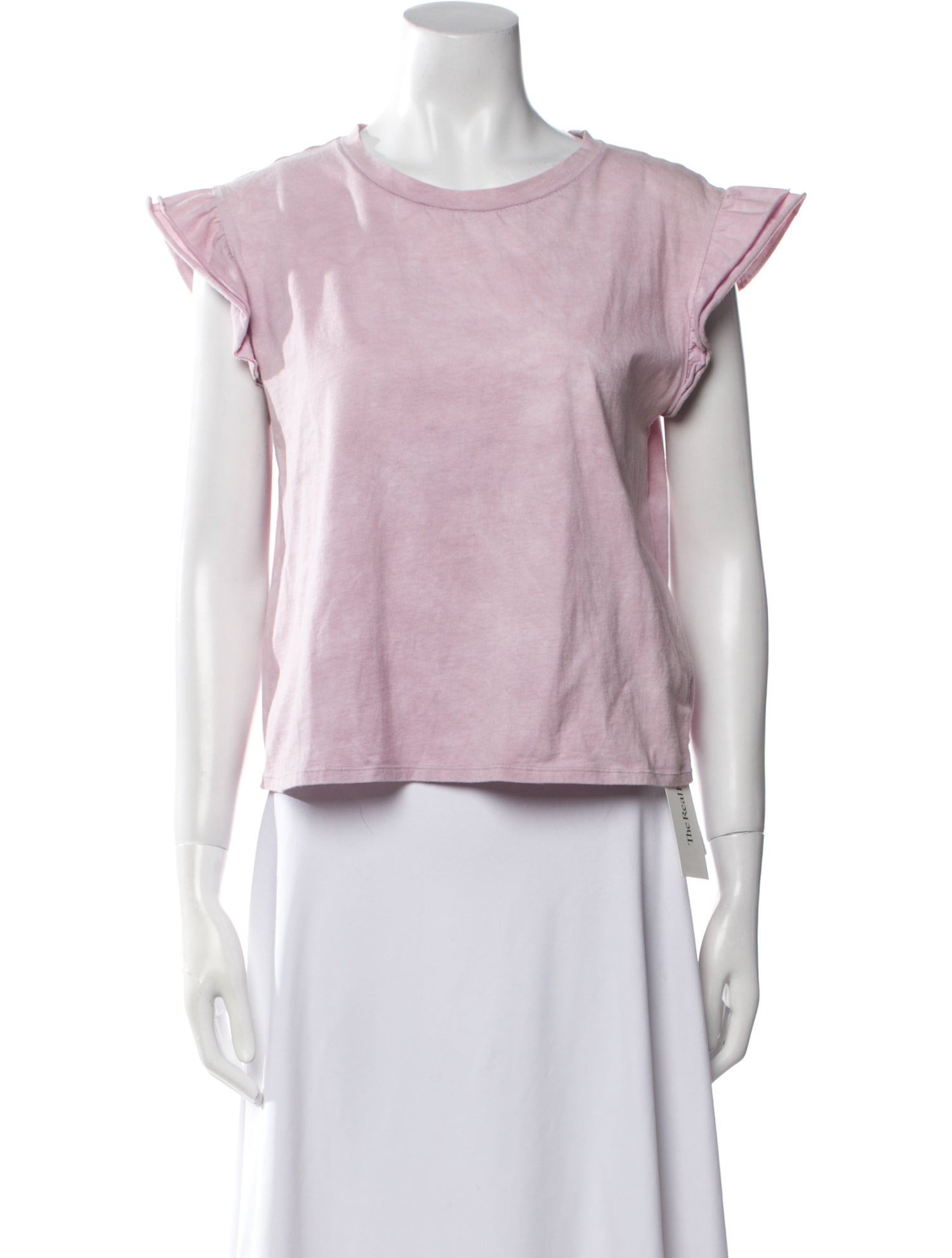 LoveShackFancy Bateau Neckline Short Sleeve Top