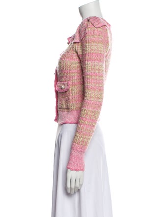 LoveShackFancy Nylon Tweed Pattern Evening Jacket