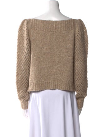 LoveShackFancy Baby Alpaca Bateau Neckline Sweater