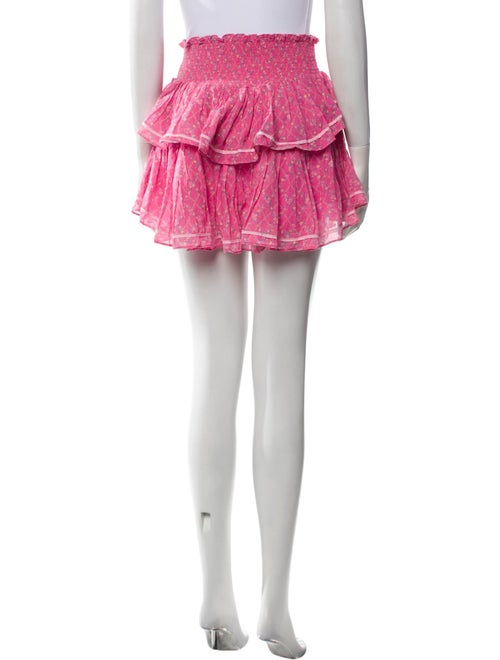 LoveShackFancy Printed Mini Skirt