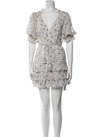 LoveShackFancy Silk Mini Dress